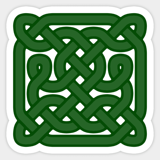 Knotwork Prime Sticker by LordNeckbeard